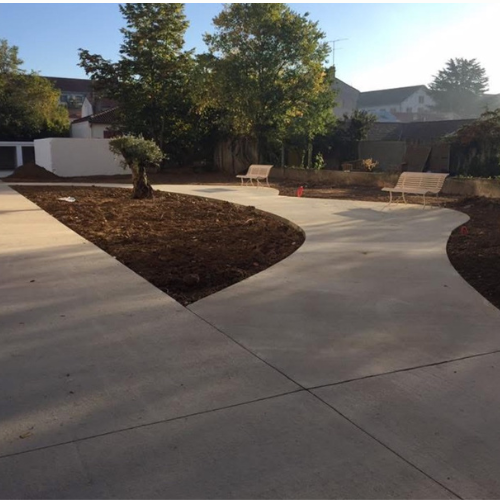 Allées et terrasses en béton