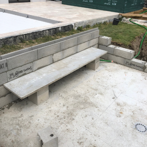 Travaux de béton décoratif